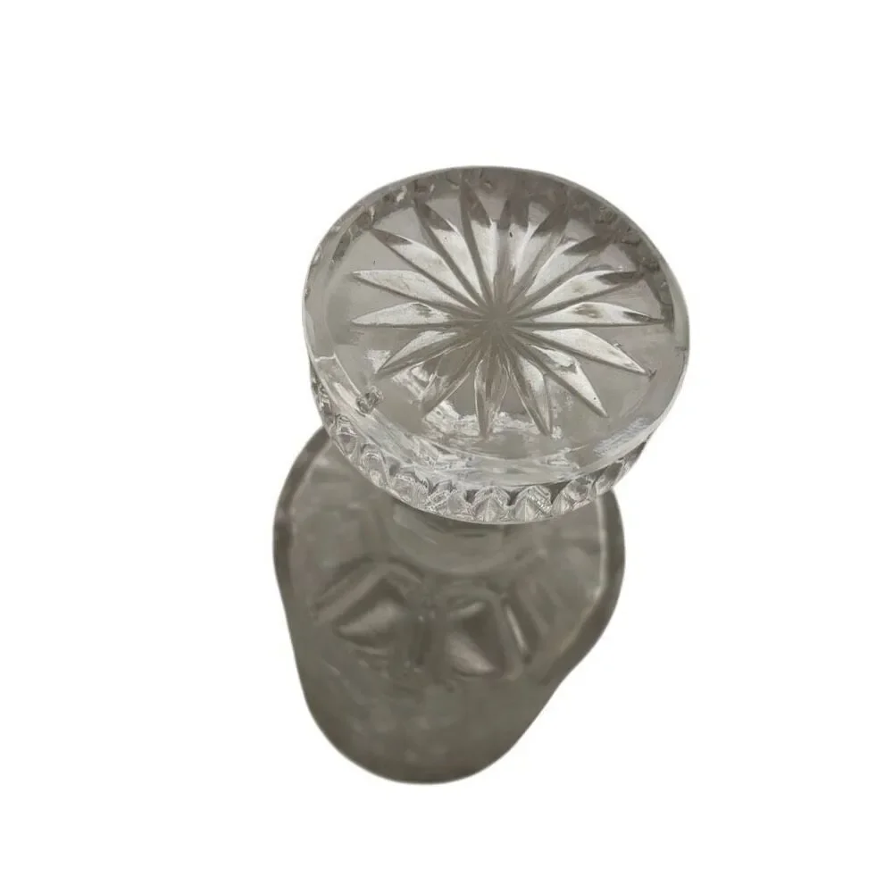 Vintage Etched Glass Daisy Flower Decanter *Read*